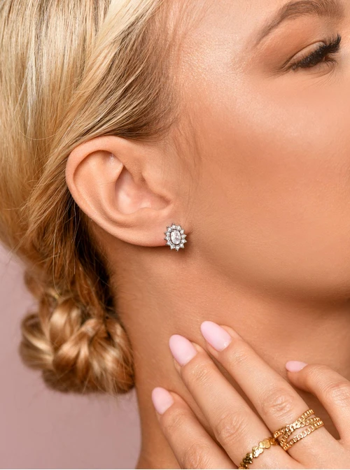 Kolczyki kryształki, srebrny S206665S00