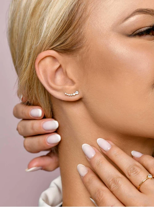 Kolczyki kryształki, złoty S206616Z00