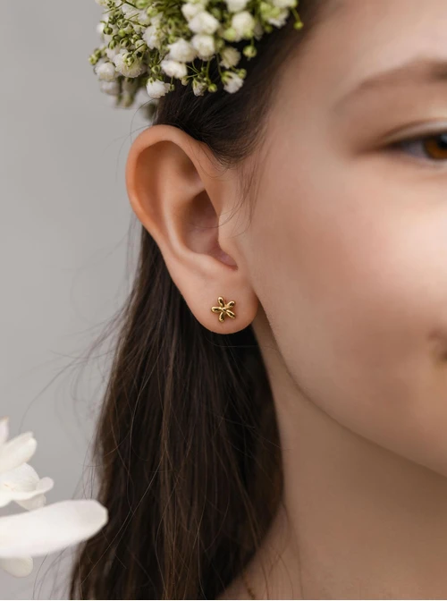 Kolczyki kwiatuszki, złoty S205998Z00