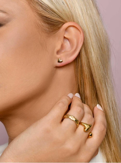 Kolczyki malutkie serduszka, złoty S205927Z00