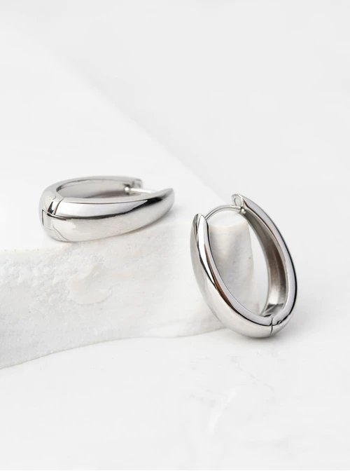 Kolczyki owalne, srebrny S205094S00