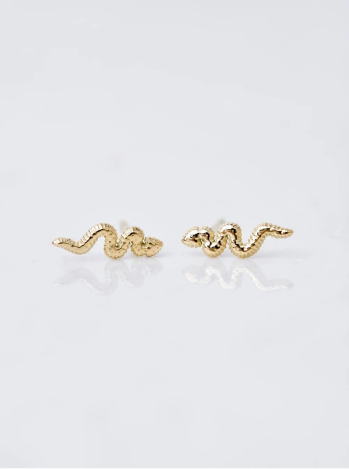 Kolczyki wąż, złoty S206067Z00