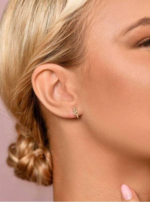 Kolczyki wąż, złoty S206067Z00