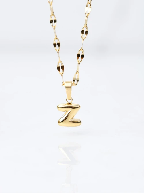 Naszyjnik dmuchana literka Z, złoty S306923Z00