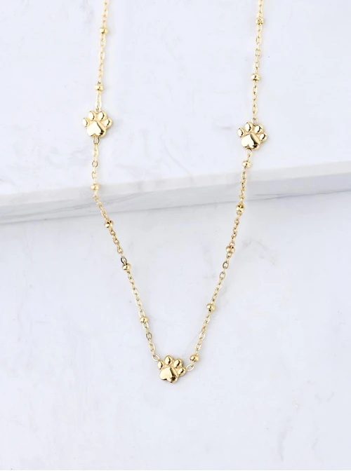 Naszyjnik malutkie łapki, złoty S305974Z00