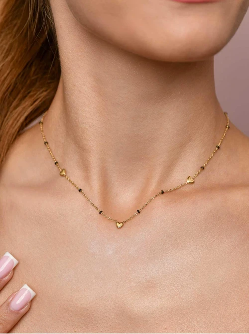 Naszyjnik serduszka, złoty S305928Z00