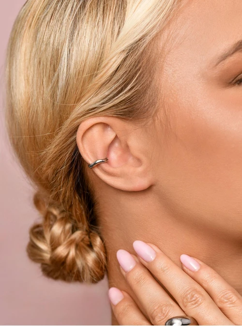 Nausznica fala, srebrny S205169S00