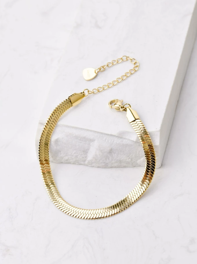 [Zestaw] Bransoletka złota żmijka S100362Z00