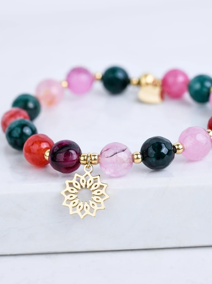 Bransoletka Rozeta Vezzi, Turmalin, złoty S108808Z00