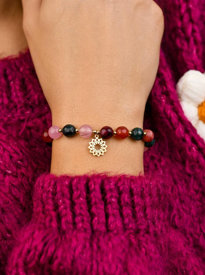 Bransoletka Rozeta Vezzi, Turmalin, złoty S108808Z00