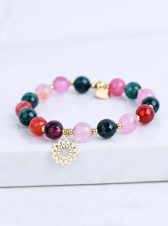 Bransoletka Rozeta Vezzi, Turmalin, złoty S108808Z00