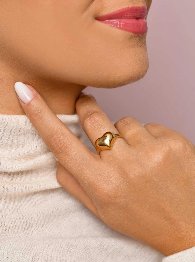 Pierścionek serce, złoty S406505Z00