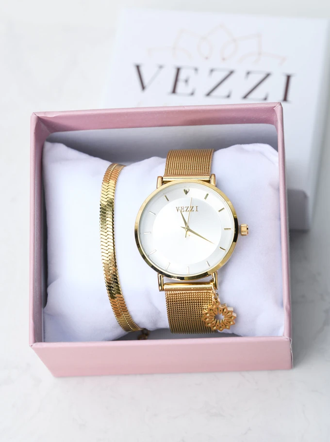 [Zestaw] Bransoletka złota żmijka S100362Z00