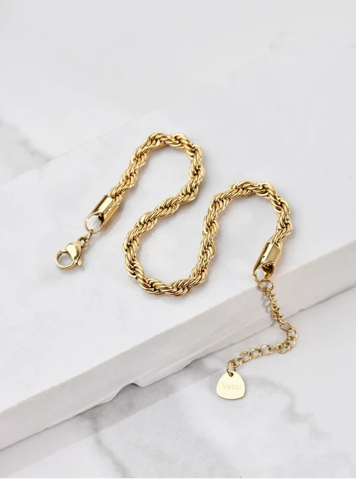 [Zestaw] Naszyjnik splot Corda, (0,4 cm), złoty S304663Z00