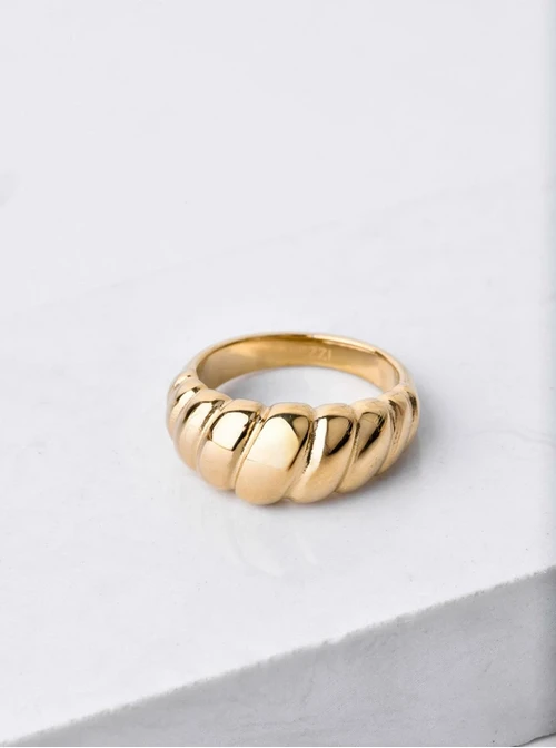 [Zestaw] Pierścionek dmuchany, złoty S405177Z00