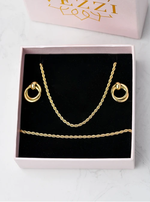 [Zestaw] Bransoletka splot Corda, (0,25 cm), złoty S104660Z00