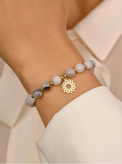 Bransoletka Rozeta Vezzi, Agat, złoty S108810Z00