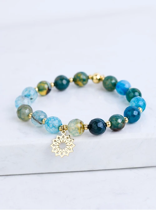 Bransoletka Rozeta Vezzi, Agat, złoty S108812Z00