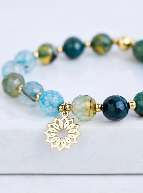 Bransoletka Rozeta Vezzi, Agat, złoty S108812Z00