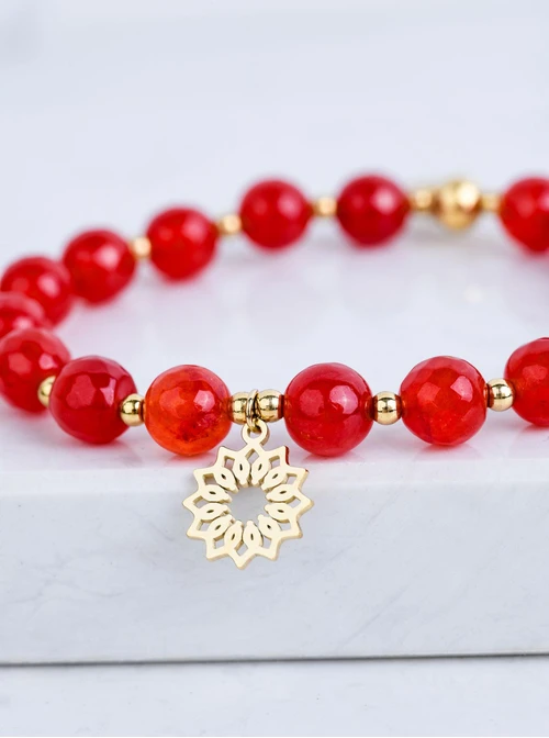 Bransoletka Rozeta Vezzi, Agat, złoty S108826Z00