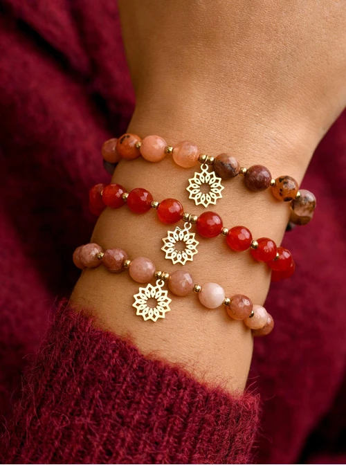 Bransoletka Rozeta Vezzi, Agat, złoty S108826Z00