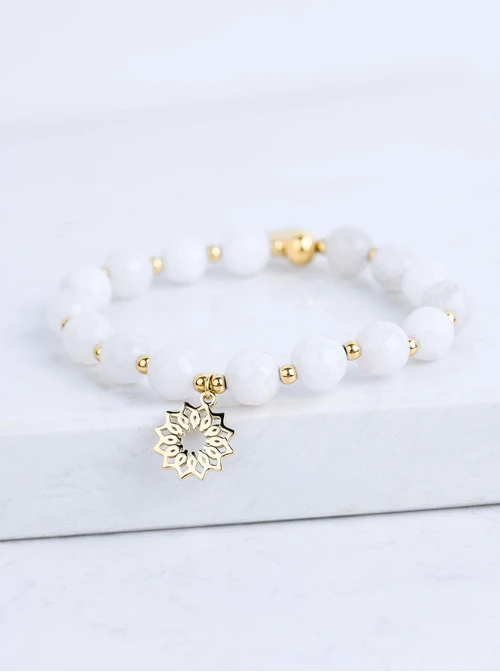 Bransoletka Rozeta Vezzi, Jadeit, złoty S108802Z02