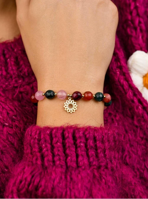 Bransoletka Rozeta Vezzi, Turmalin, złoty S108808Z00