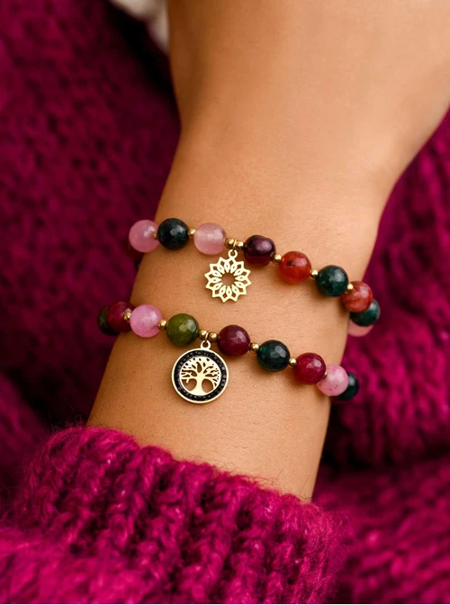 Bransoletka Rozeta Vezzi, Turmalin, złoty S108808Z00