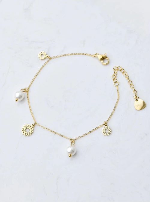 Bransoletka Rozeta Vezzi, perełki, złoty S107841Z00