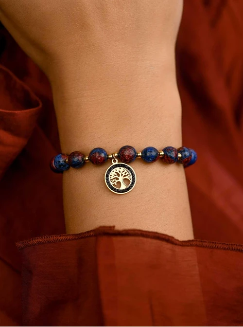 Bransoletka drzewko, Sodalit, złoty S108817Z00