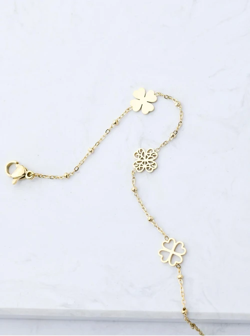 Bransoletka koniczynki, złoty S107811Z00