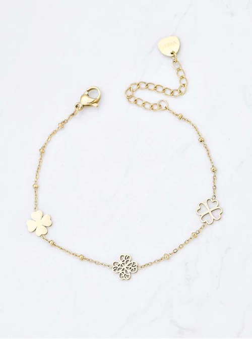 Bransoletka koniczynki, złoty S107811Z00