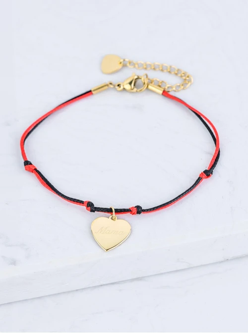 Bransoletka serce "Mama", złoty S106695Z03