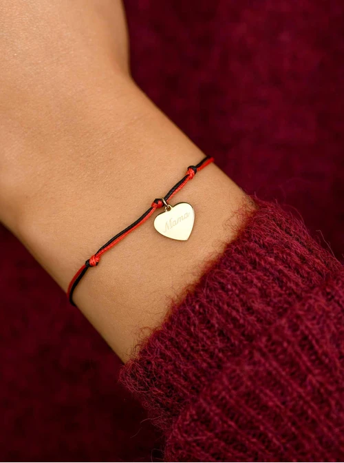 Bransoletka serce "Mama", złoty S106695Z03