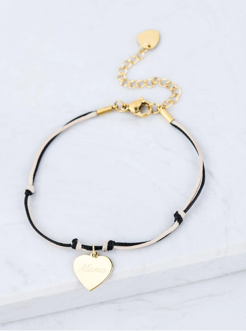 Bransoletka serduszko " Mama", złoty S106695Z01