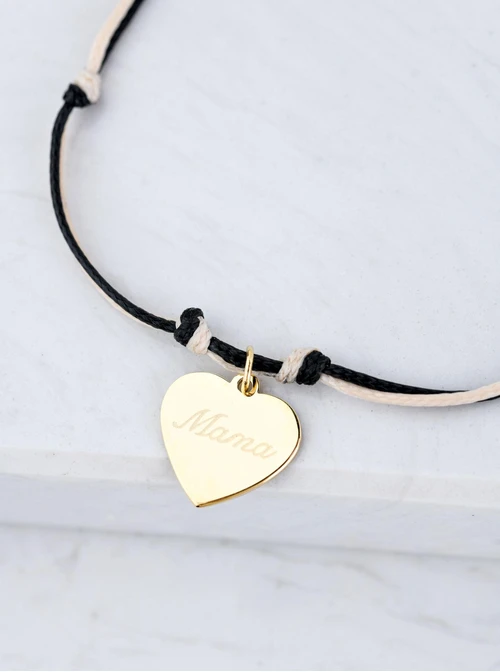 Bransoletka serduszko " Mama", złoty S106695Z01