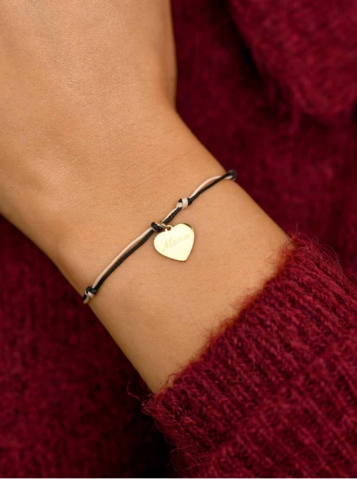 Bransoletka serduszko " Mama", złoty S106695Z01