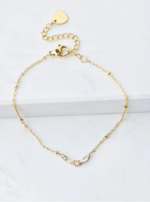 Bransoletka z kryształkami, złoty S107278Z00