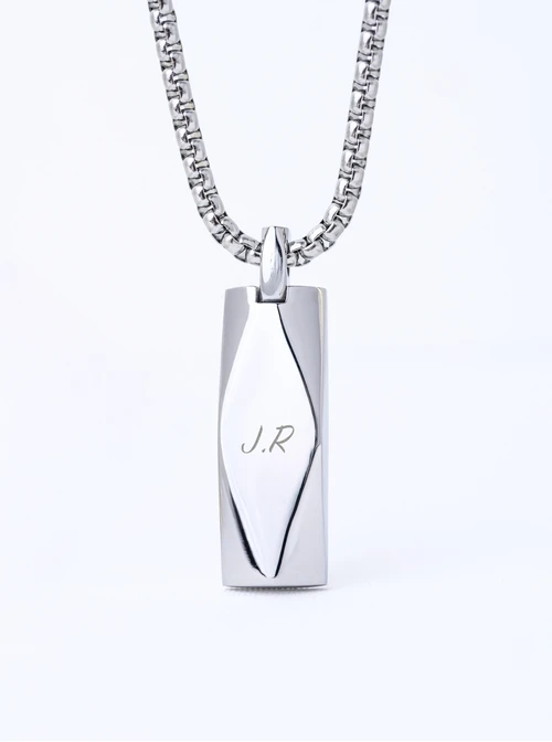 Naszyjnik męski, nieśmiertelnik, srebrny S307615S00