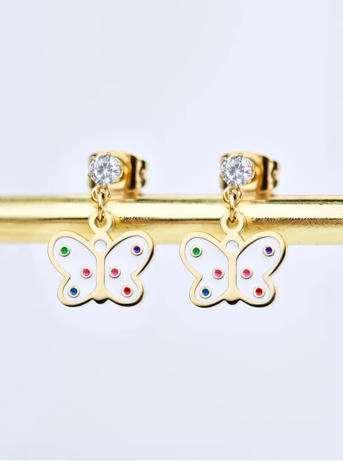 Kolczyki Motylki, złoty S207707Z00