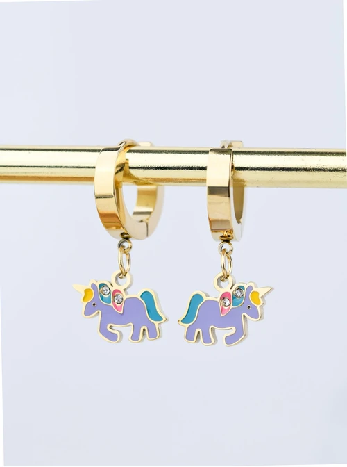 Kolczyki jednorożce, złoty S207711Z00