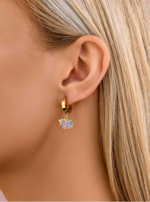 Kolczyki jednorożce, złoty S207711Z00