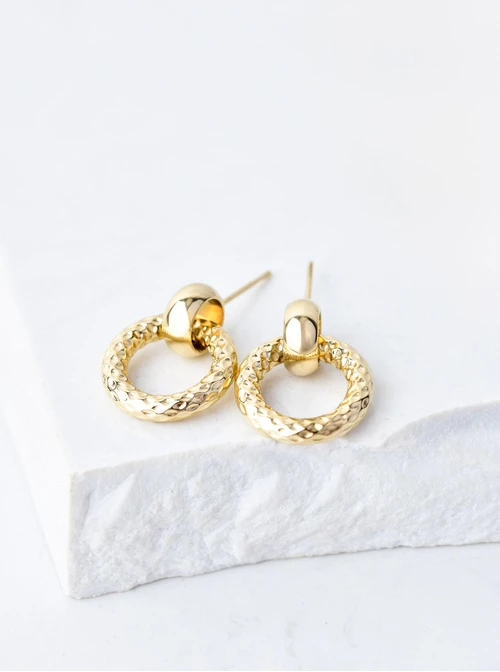 Kolczyki kółeczka, złoty S207497Z00