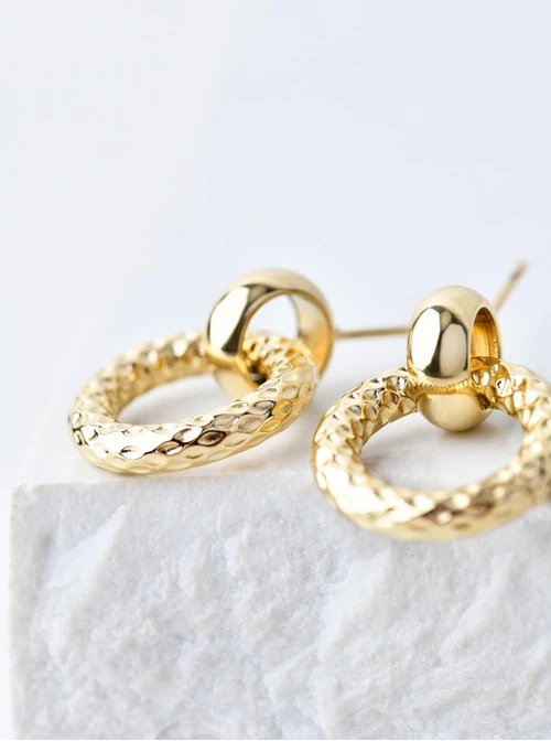 Kolczyki kółeczka, złoty S207497Z00