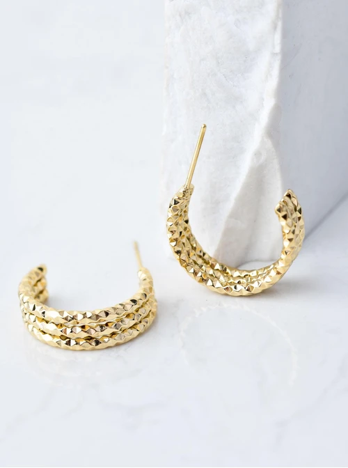 Kolczyki kółka, złoty S207444Z00