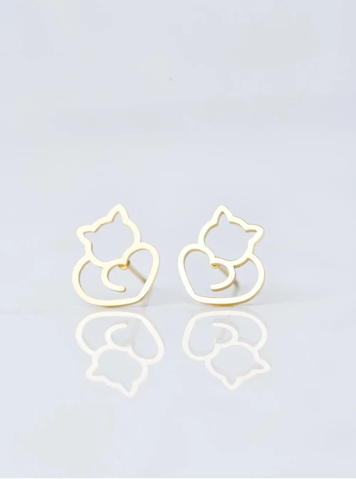 Kolczyki kotki, złoty S207630Z00