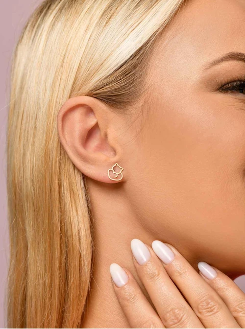 Kolczyki kotki, złoty S207630Z00