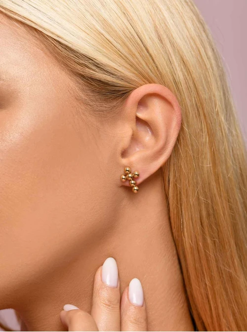 Kolczyki krzyże, złoty S207400Z00