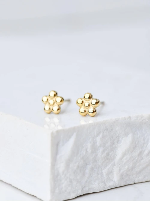 Kolczyki kwiatuszki, złoty S205957Z00