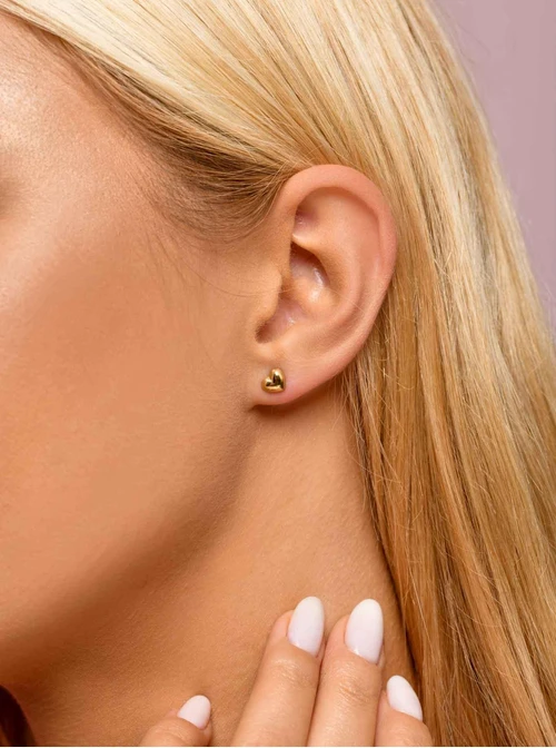 Kolczyki malutkie serduszka, złoty S205967Z00